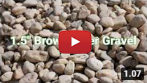 1.5 inch brown river gravel