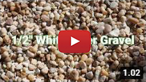 1/2 inch white river gravel